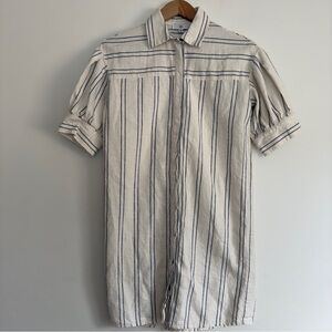 La Redoute flannel striped shirt dress size: S US/ 36 France